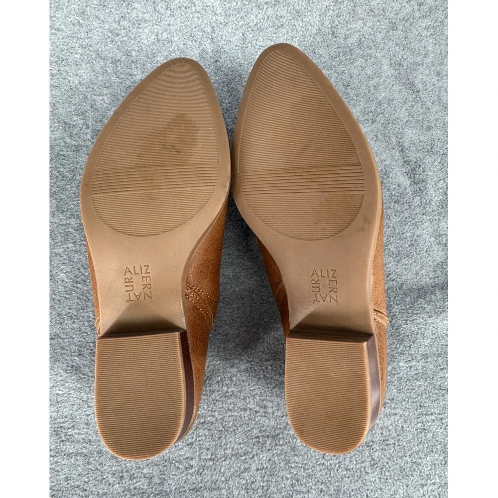 Naturalizer Women's Brown Slip On Loafer Heels Comfort Shoes Size 6M‎